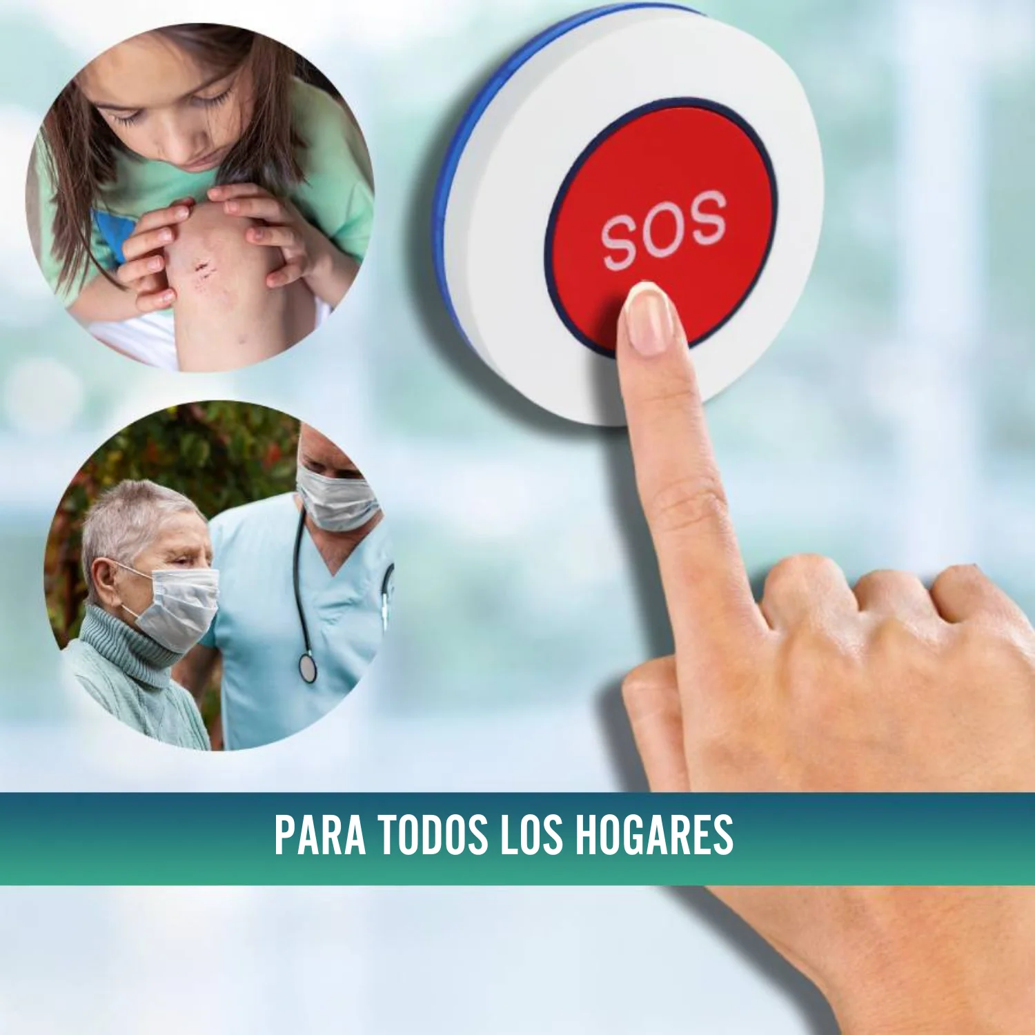Alarma Avisador de Personas Mayores | Botón Emergencias SOS 150m - Image 5