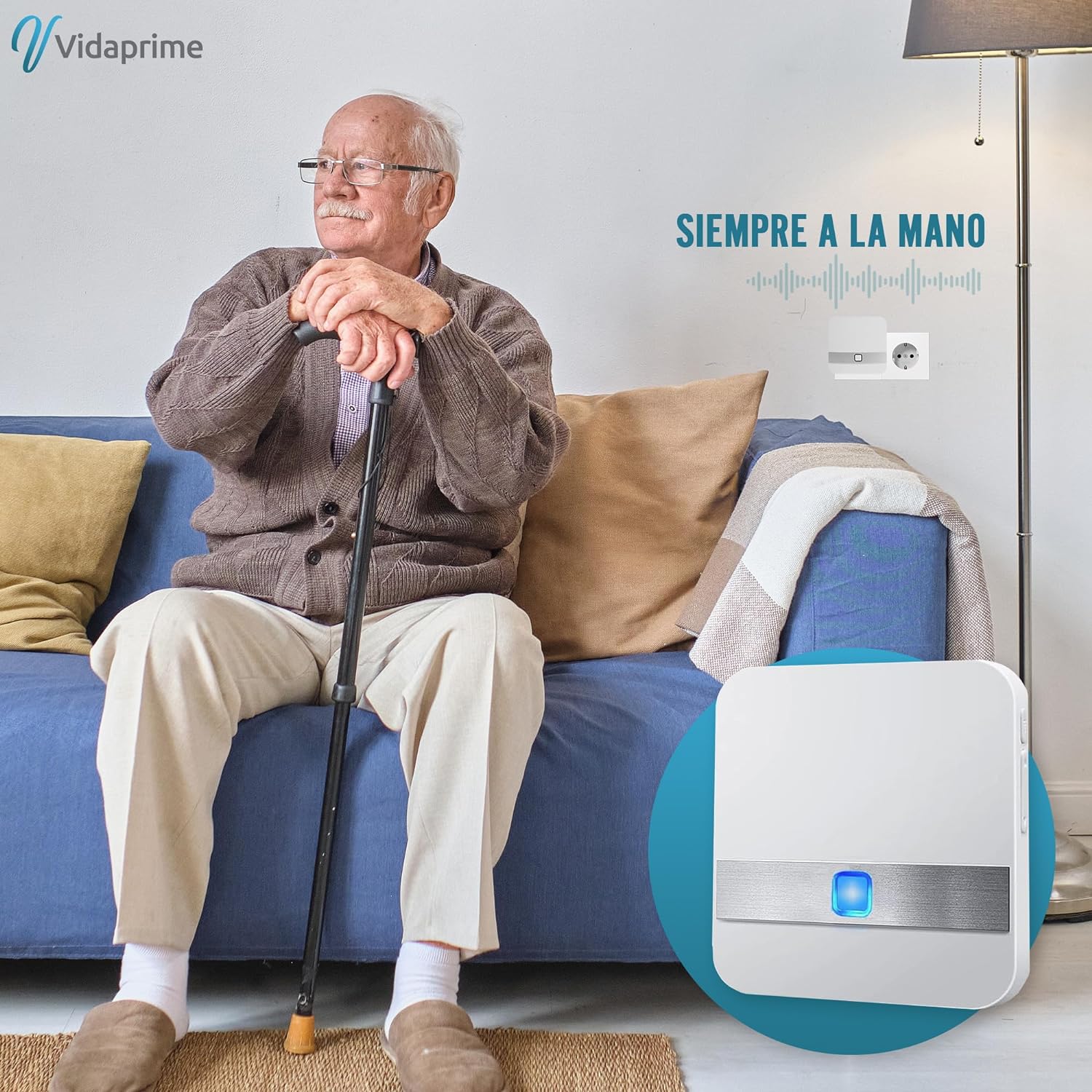 Alarma Avisador de Personas Mayores | Botón Emergencias SOS 150m - Image 7