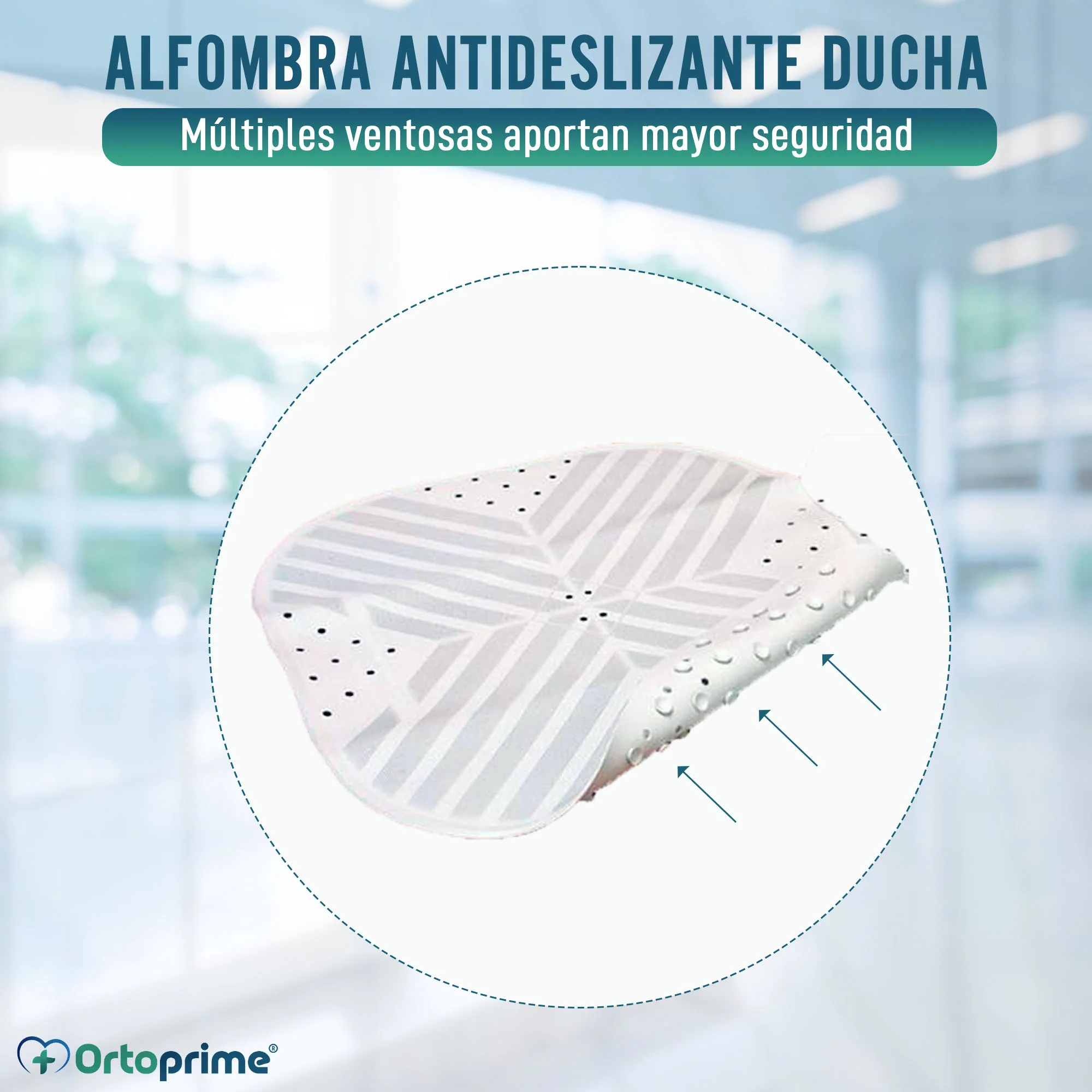 Alfombra Antideslizante Ducha Adaptable con Ventosas - Image 2