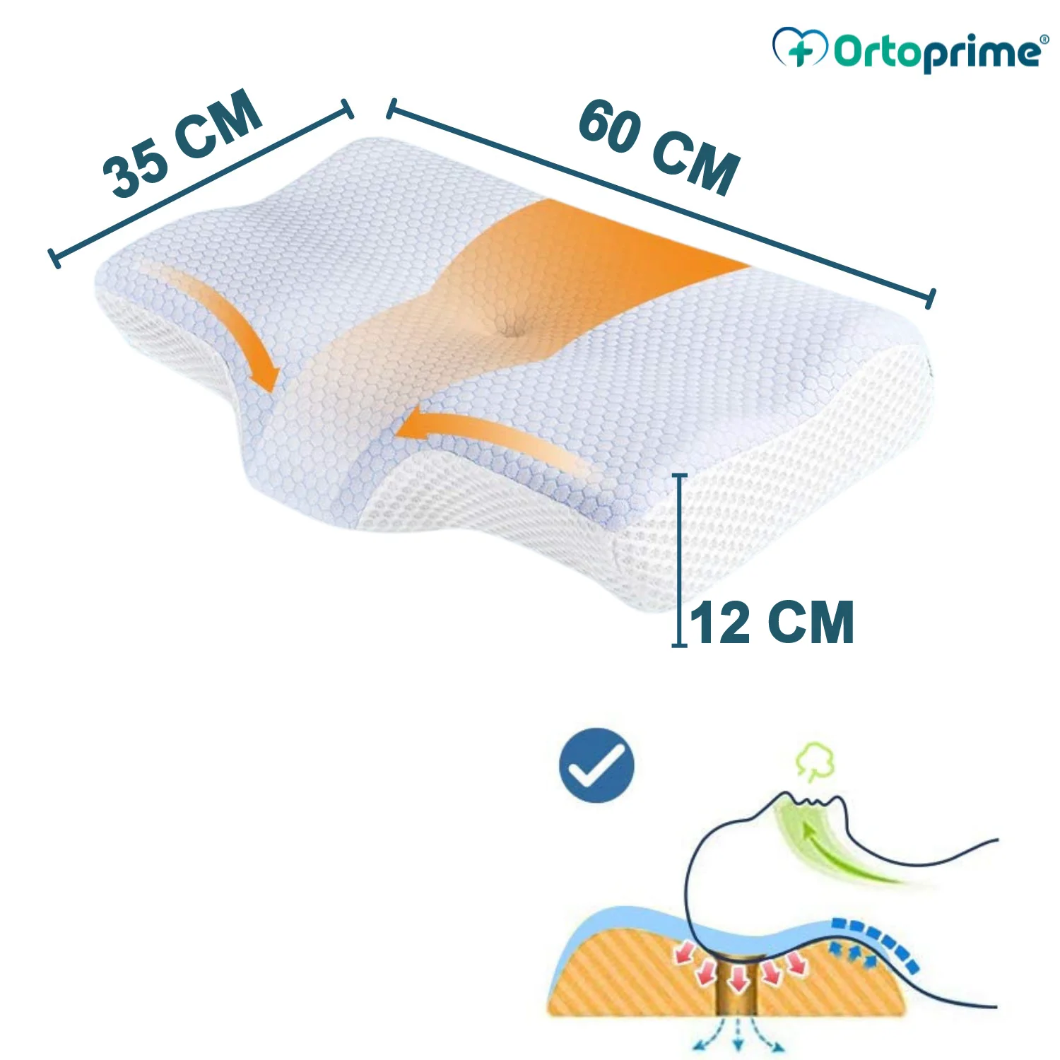Almohada Cervical Ergonómica Viscoelástica  | Descanso Reparador - Image 11