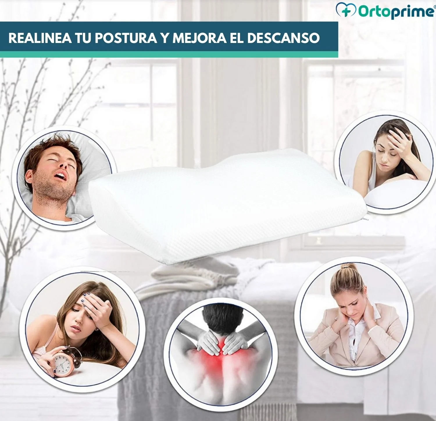 Almohada Cervical Ergonómica Viscoelástica  | Descanso Reparador - Image 8
