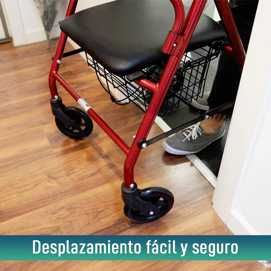 ALQUILER MENSUAL Andador Ortopédico Plegable Rollator Cuatro Ruedas - Image 5
