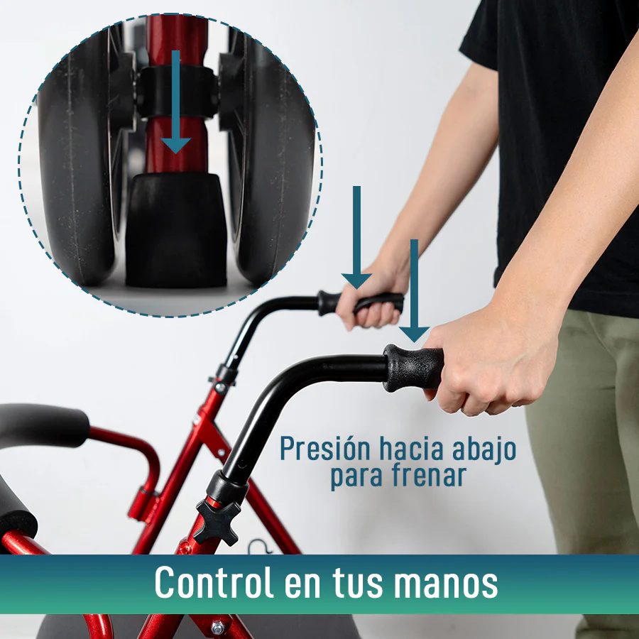 ALQUILER MENSUAL Andador Ortopédico Plegable Rollator Cuatro Ruedas - Image 7