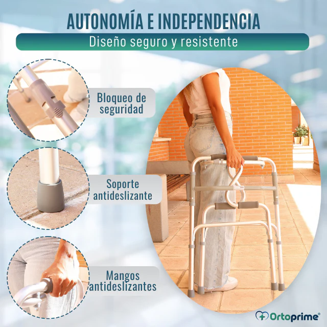 Andador para Adultos con Incorporador | Caminador Aluminio Plegable - Image 5