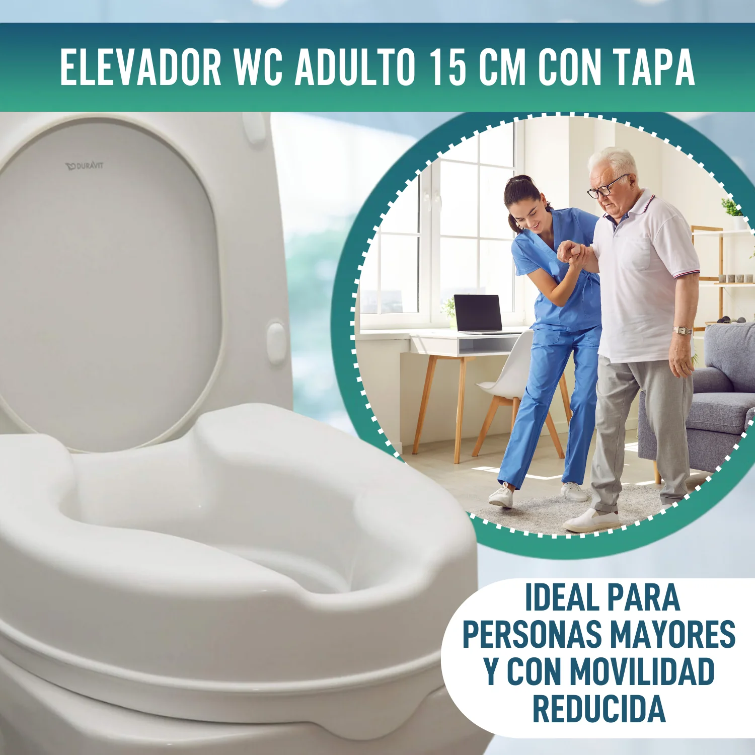 Elevador WC Adultos 15 cm | Alzador wc Universal - Image 8