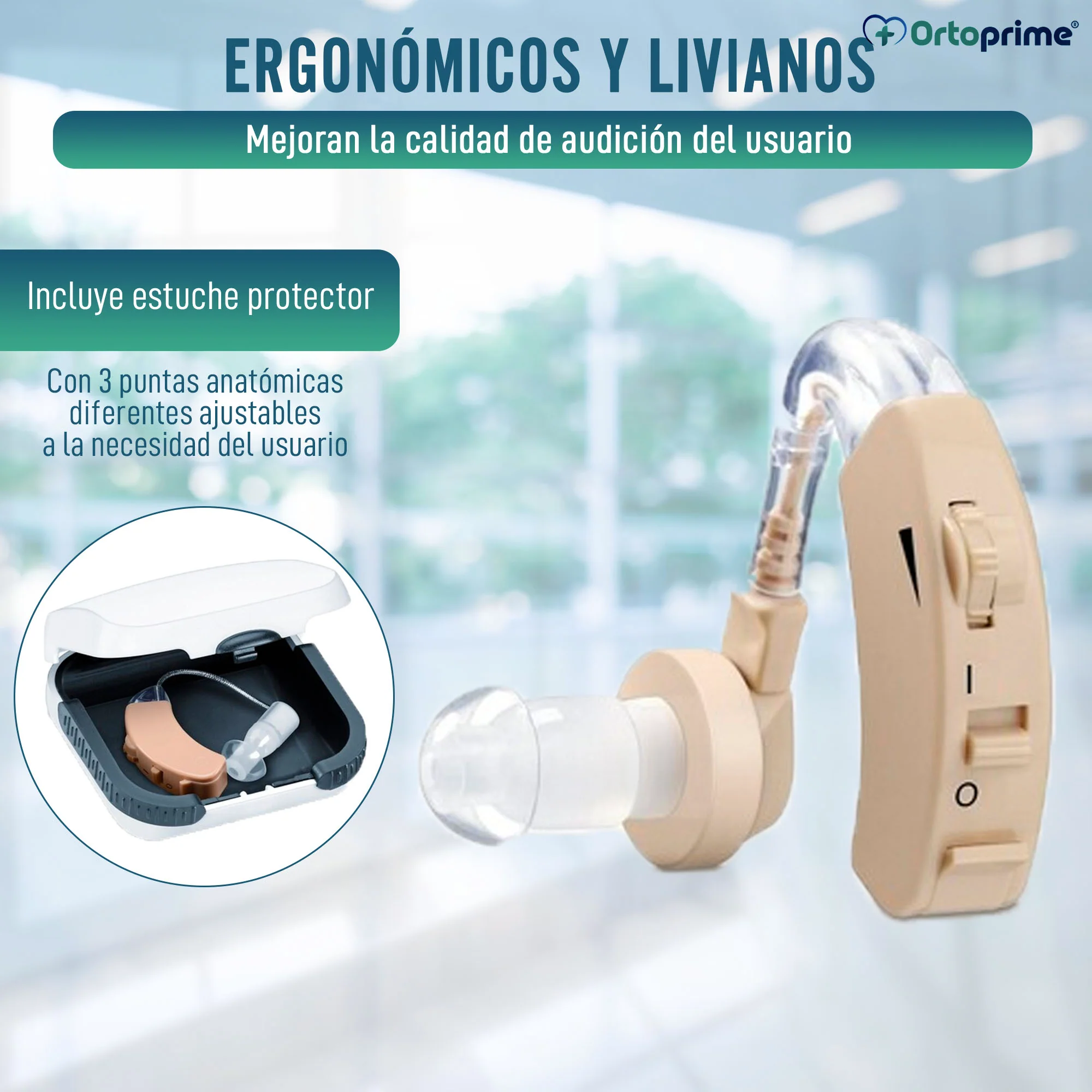 Audífonos con Amplificador y Volumen Regulable - Image 3