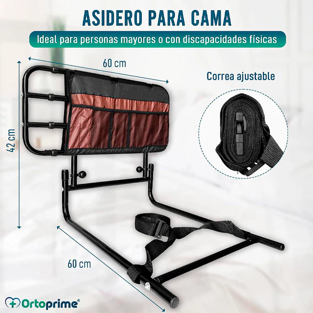 Barandilla para la Cama de Adulto con Bolsillos y Ajustable - Image 6