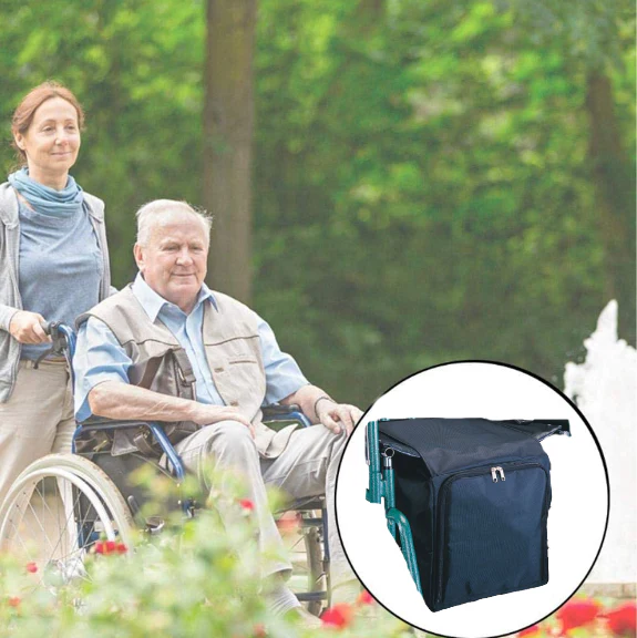 Bolso Complementario para Silla de Ruedas | Azul Marino - Image 4
