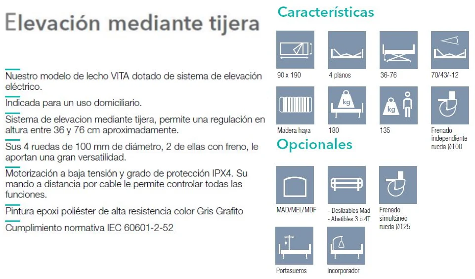 Cama Articulada Eléctrica Carro Elevación | Confort Pack - Image 3