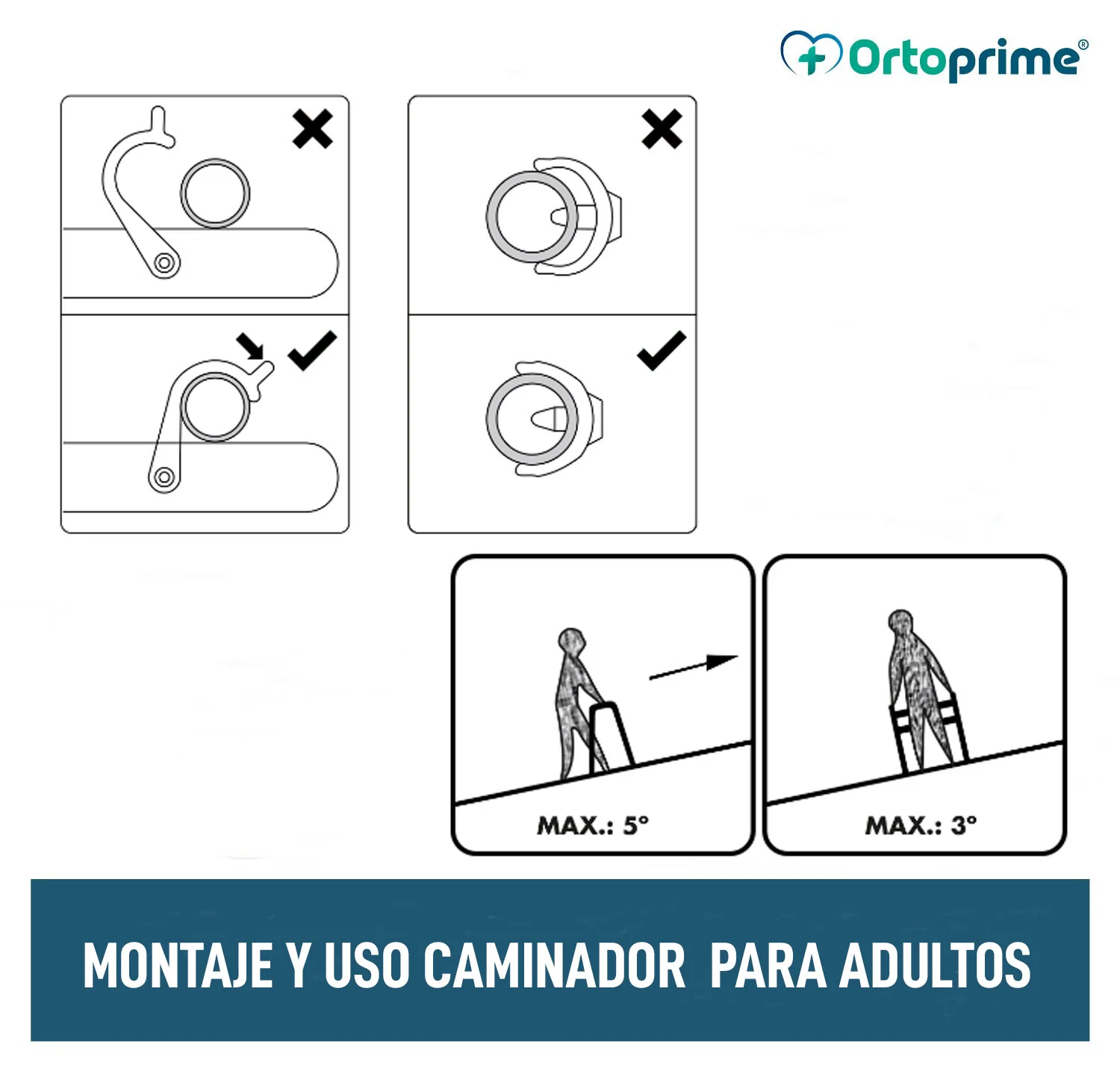 Caminador para Adulto Altura Regulable | Para Personas Altas - Image 7