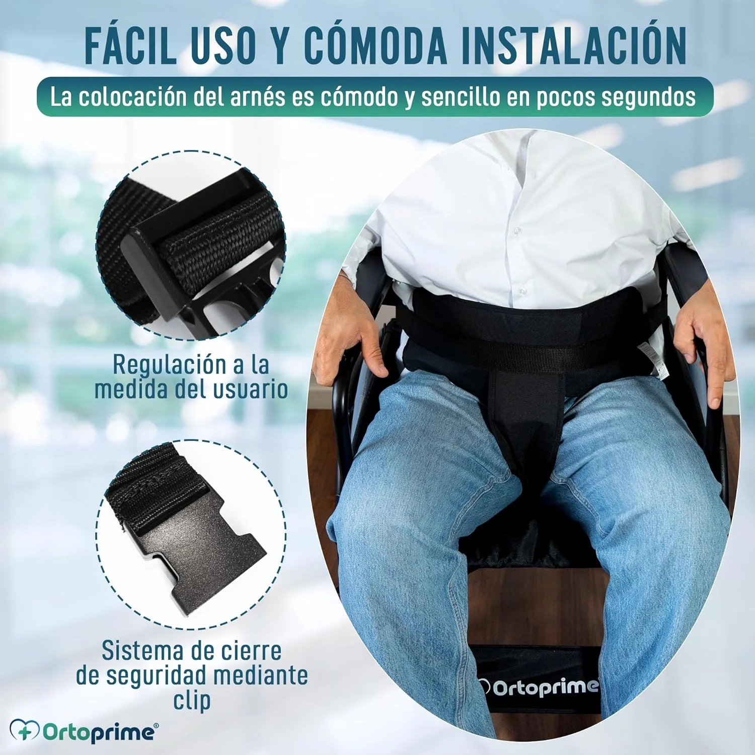 Cinturón Pélvico Silla de Ruedas Anticaídas - Image 4