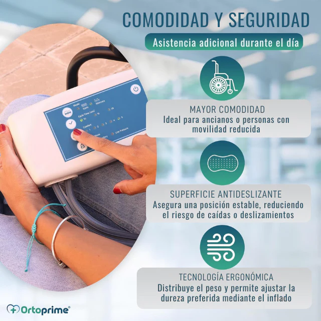 Cojín Antiescaras de Aire con Compresor | Cojín Silla de Ruedas - Image 2