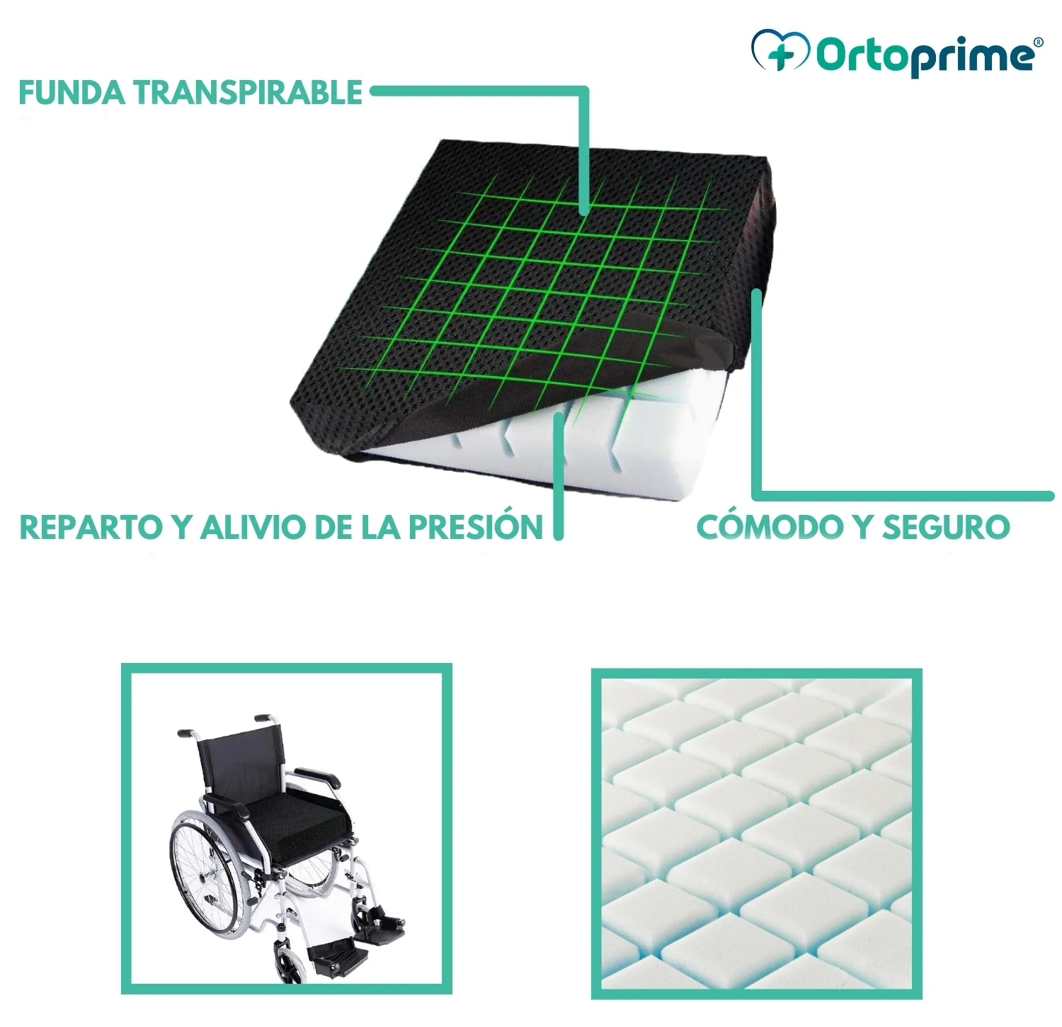 Cojín Antiescaras Ranurado Anatómico 3D Confort - Image 6