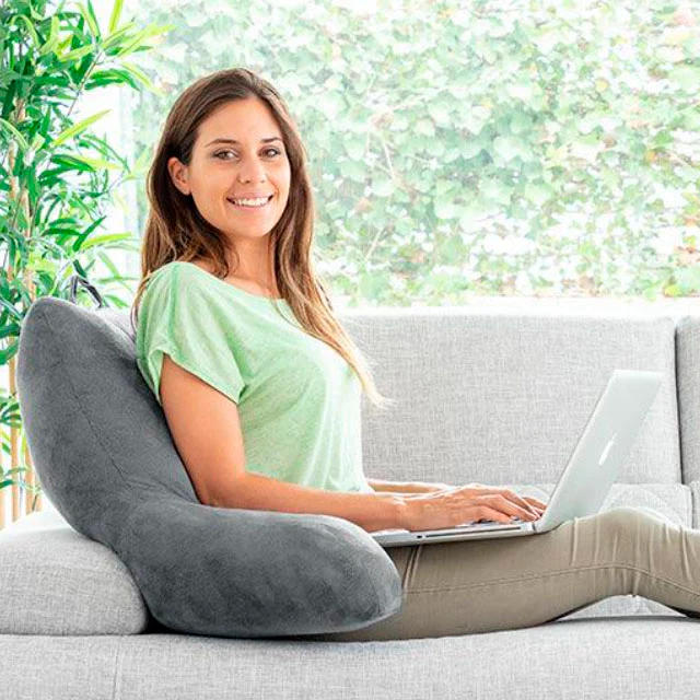 Cojín de Lectura Ergonómico de Algodón con Apoyabrazos - Image 6