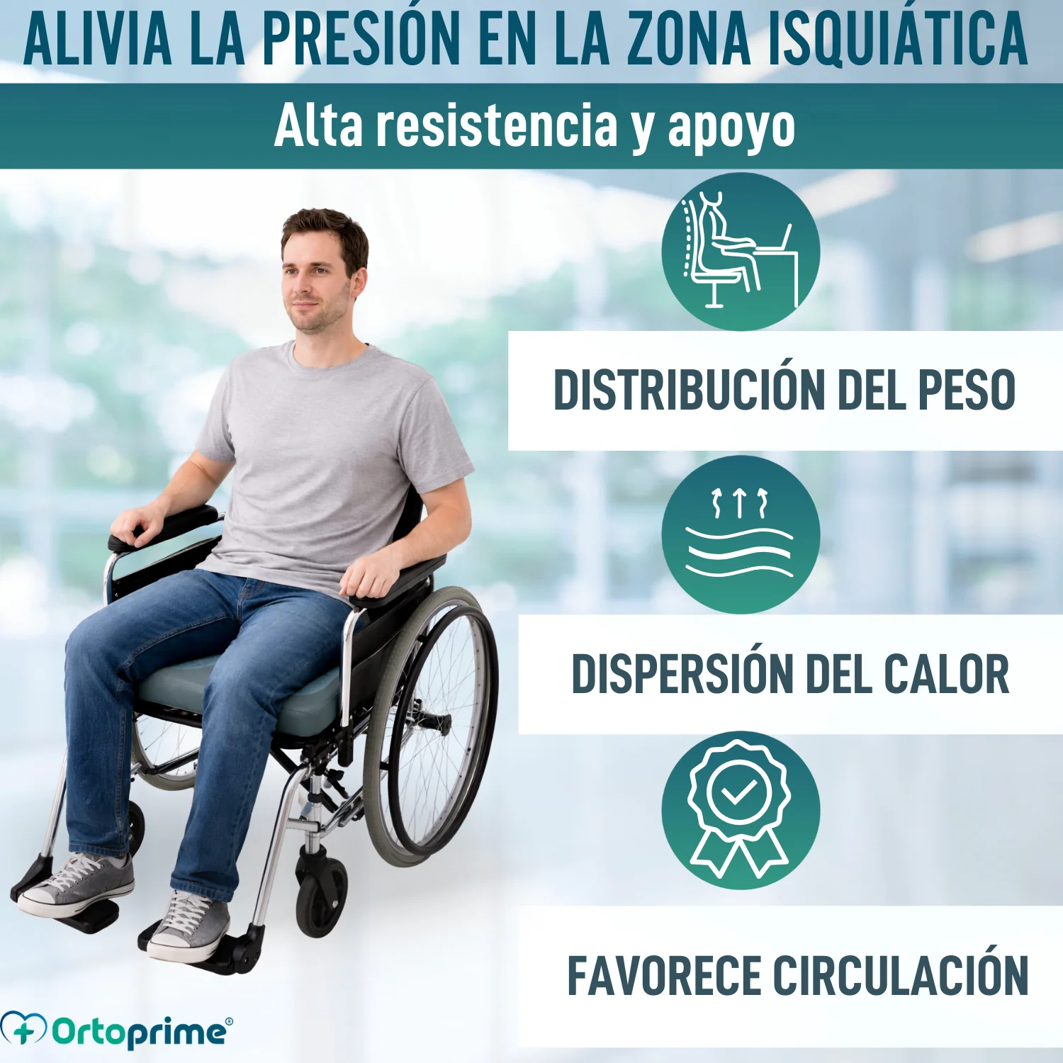 Cojín Antiescaras Visco Gel Herradura 85 kg/m3 Impermeable - Image 3