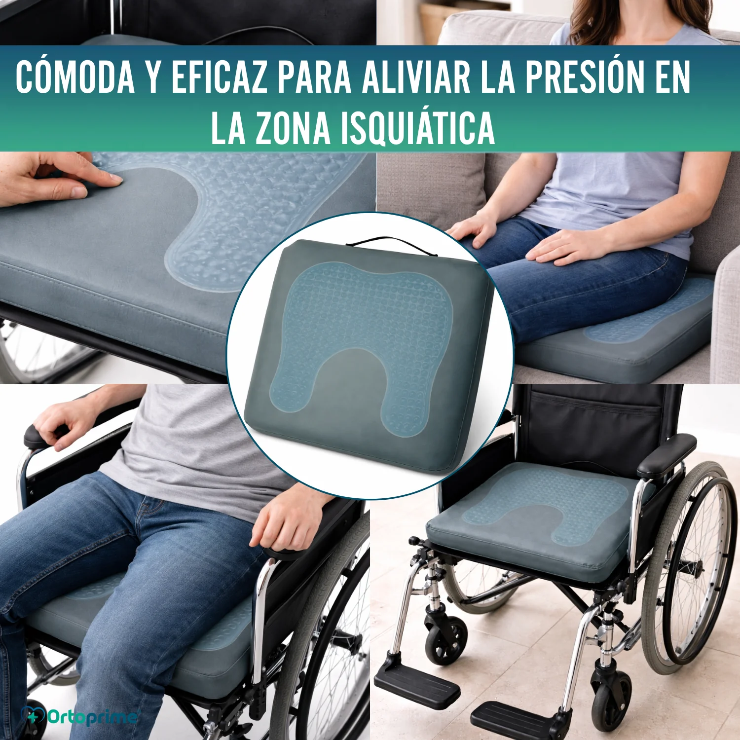 Cojín Antiescaras Visco Gel Herradura 85 kg/m3 Impermeable - Image 4