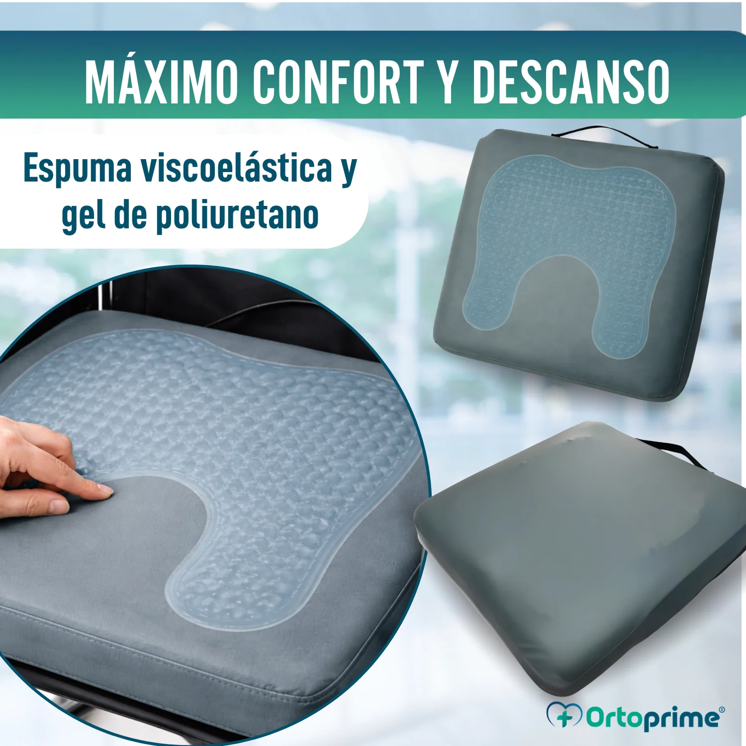 Cojín Antiescaras Visco Gel Herradura 85 kg/m3 Impermeable - Image 5