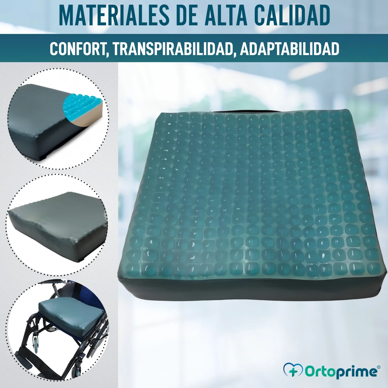 Cojín Antiescaras Visco Gel Zona Isquiática 85 kg/m3 - Image 2