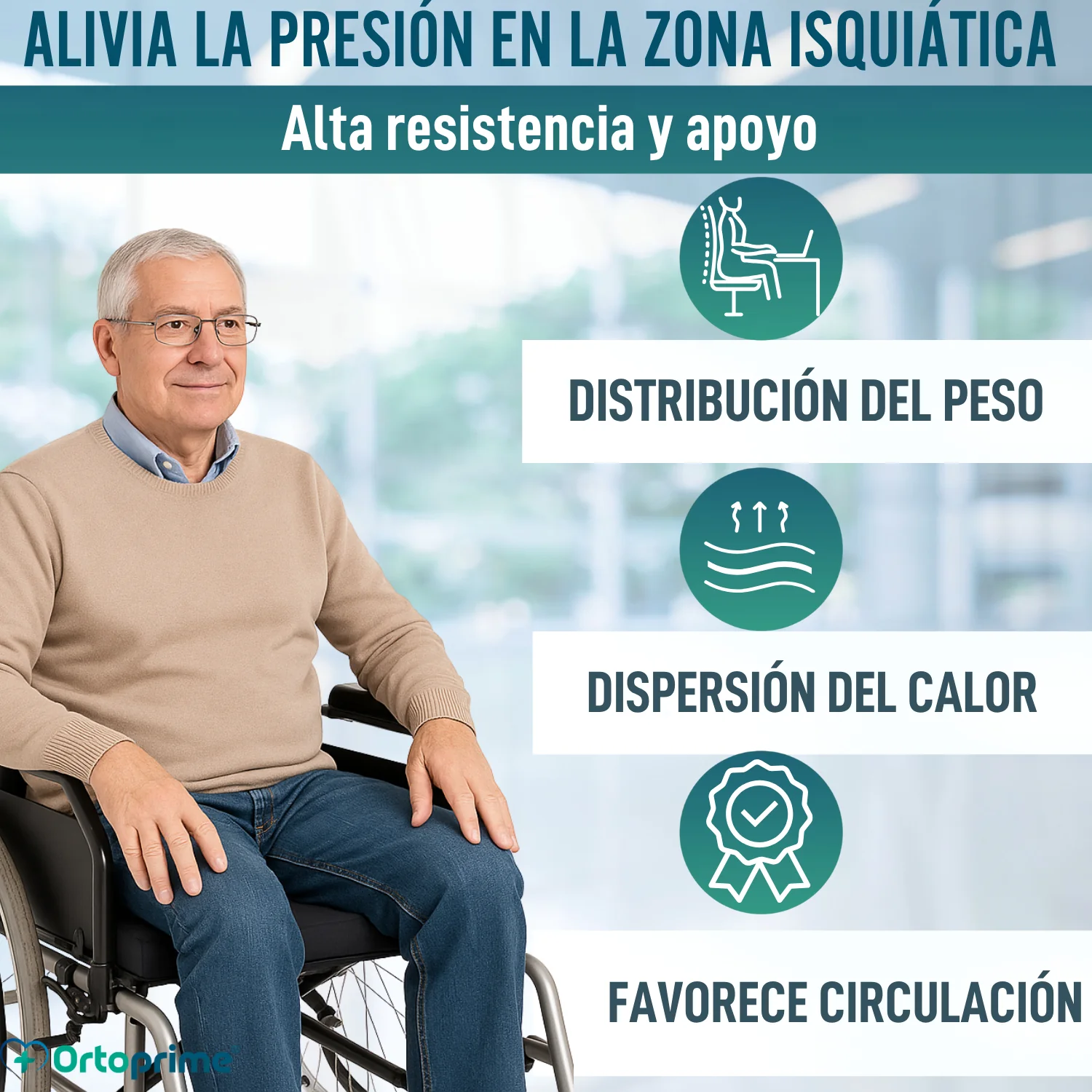 Cojín Antiescaras Visco Gel Zona Isquiática 85 kg/m3 - Image 4