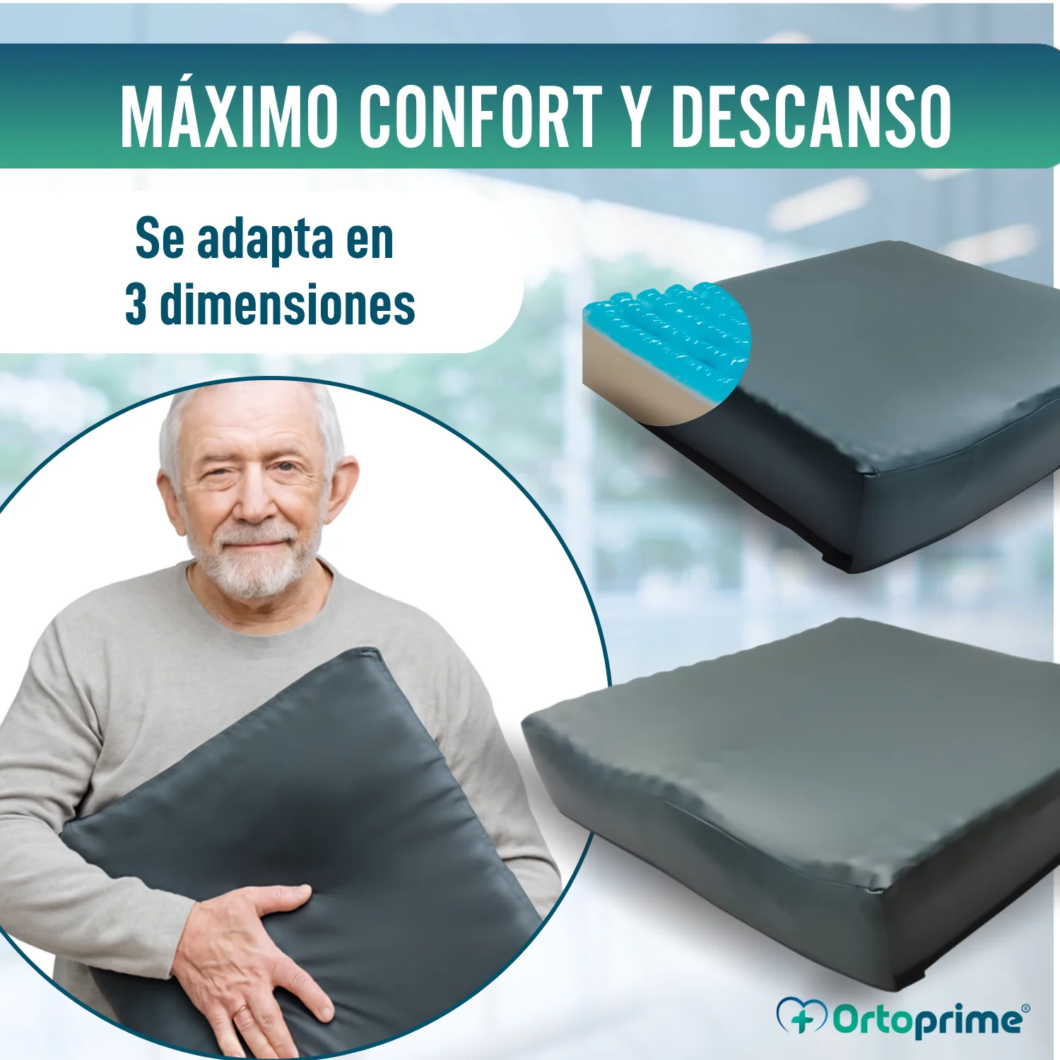 Cojín Antiescaras Visco Gel Zona Isquiática 85 kg/m3 - Image 7