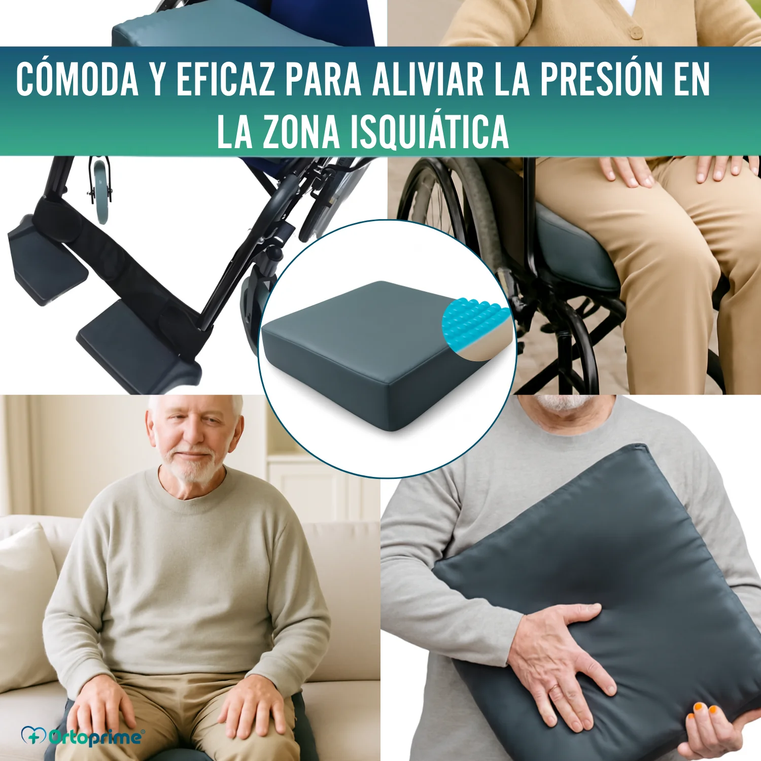 Cojín Antiescaras Visco Gel Zona Isquiática 85 kg/m3 - Image 8
