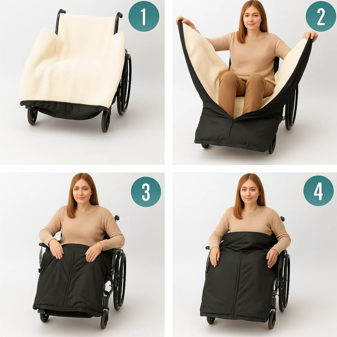 Cubrepiernas Silla de Ruedas Térmico Manta Impermeable - Image 4
