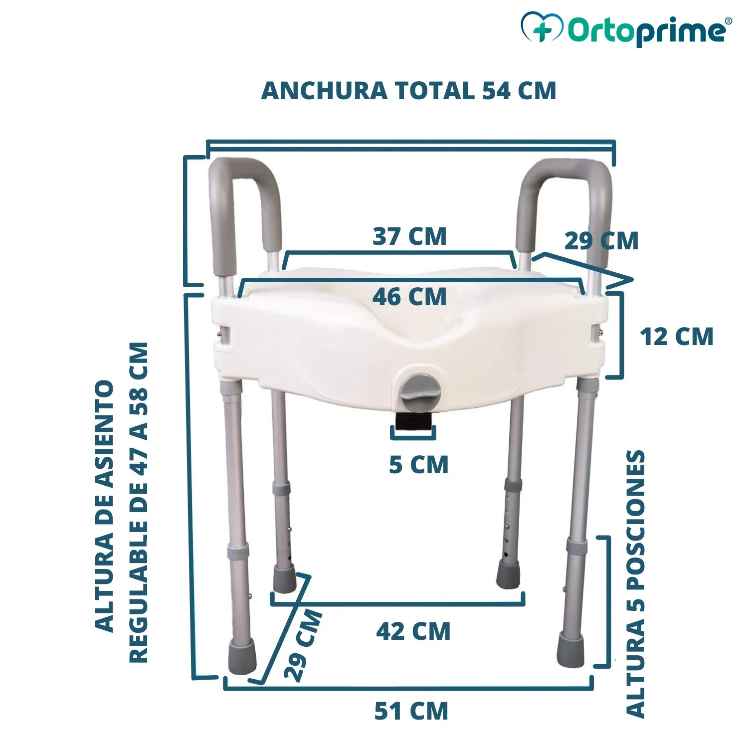 Elevador WC 12cm con patas | Universal - Image 10