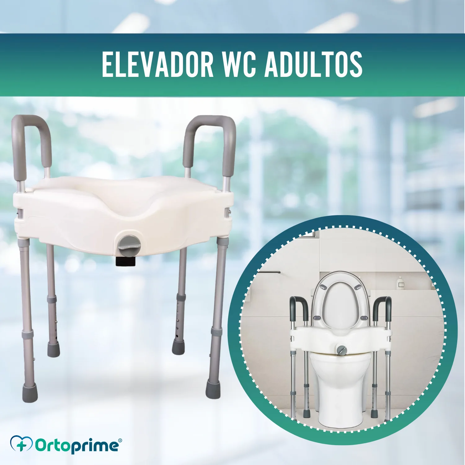 Elevador WC 12cm con patas | Universal - Image 4