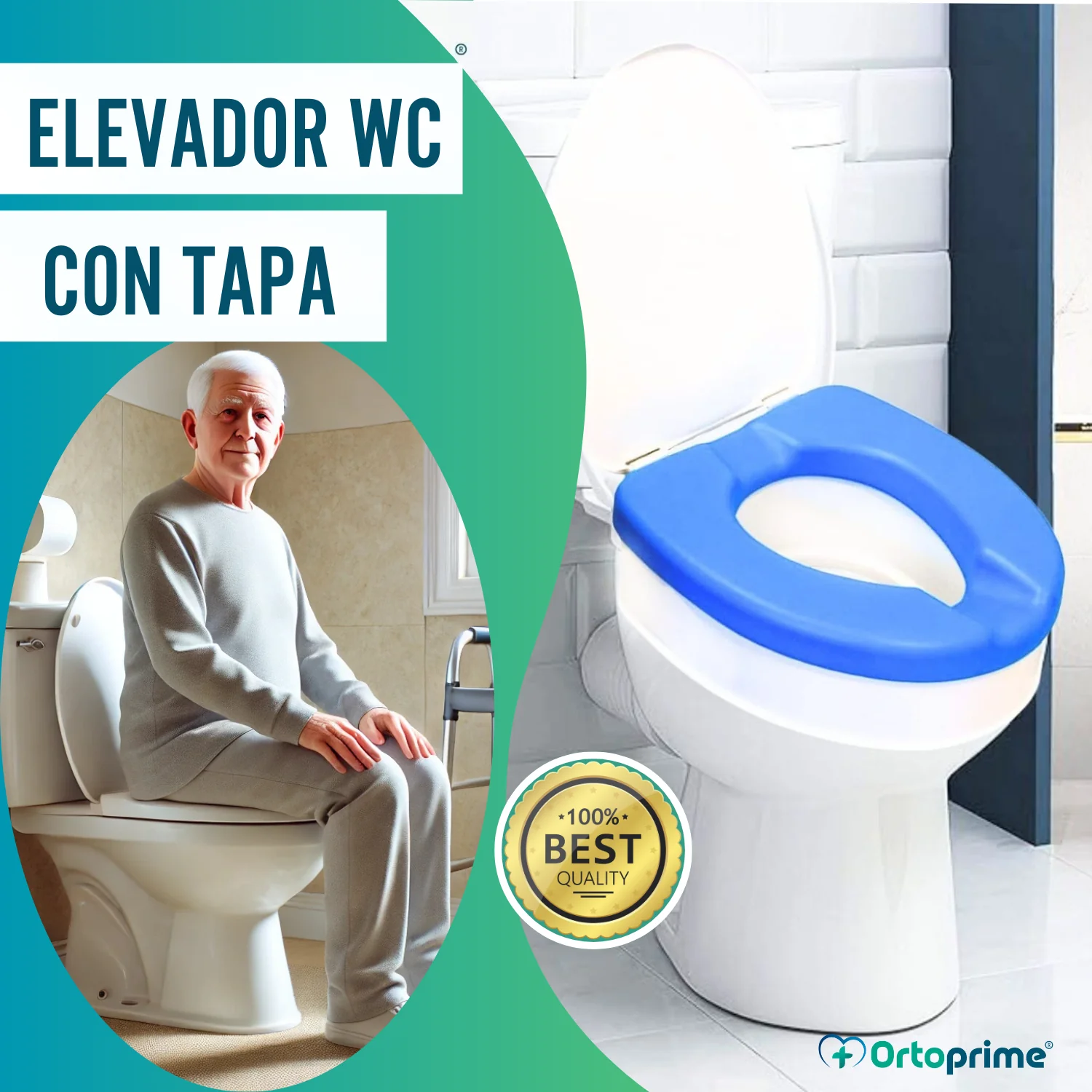 Elevador WC Adulto 10 cm Acolchado | Alzador WC Universal - Image 3