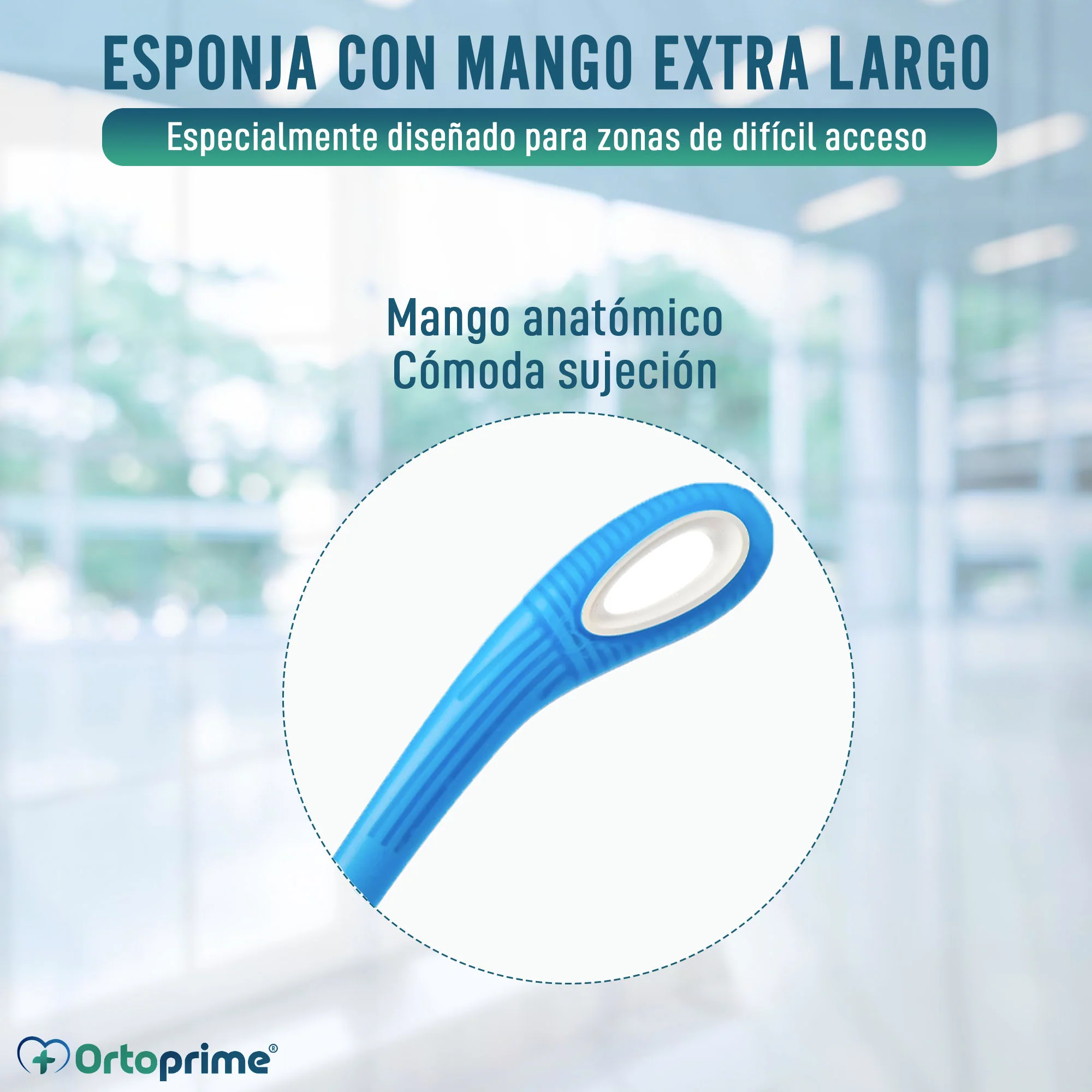 Esponja Ducha para la Espalda con Mango Curvo Extra Largo - Image 2