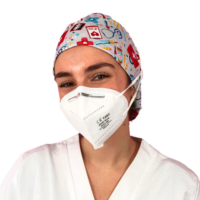 Gorros de Quirófano para Pelo Largo con Botón | Estampados - Image 13