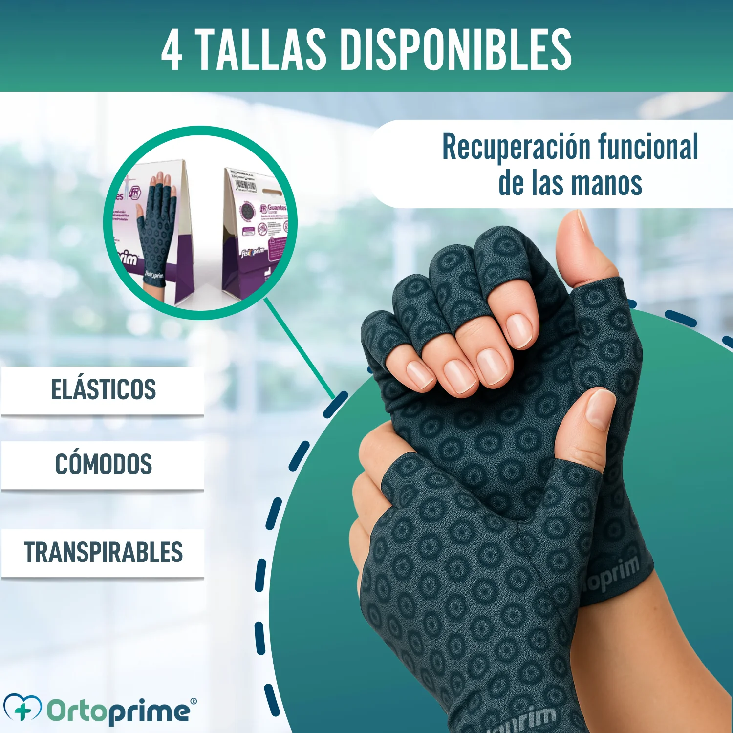 Guantes Terapéuticos Artritis y Artrosis | Tejido Técnico Elástico - Image 4