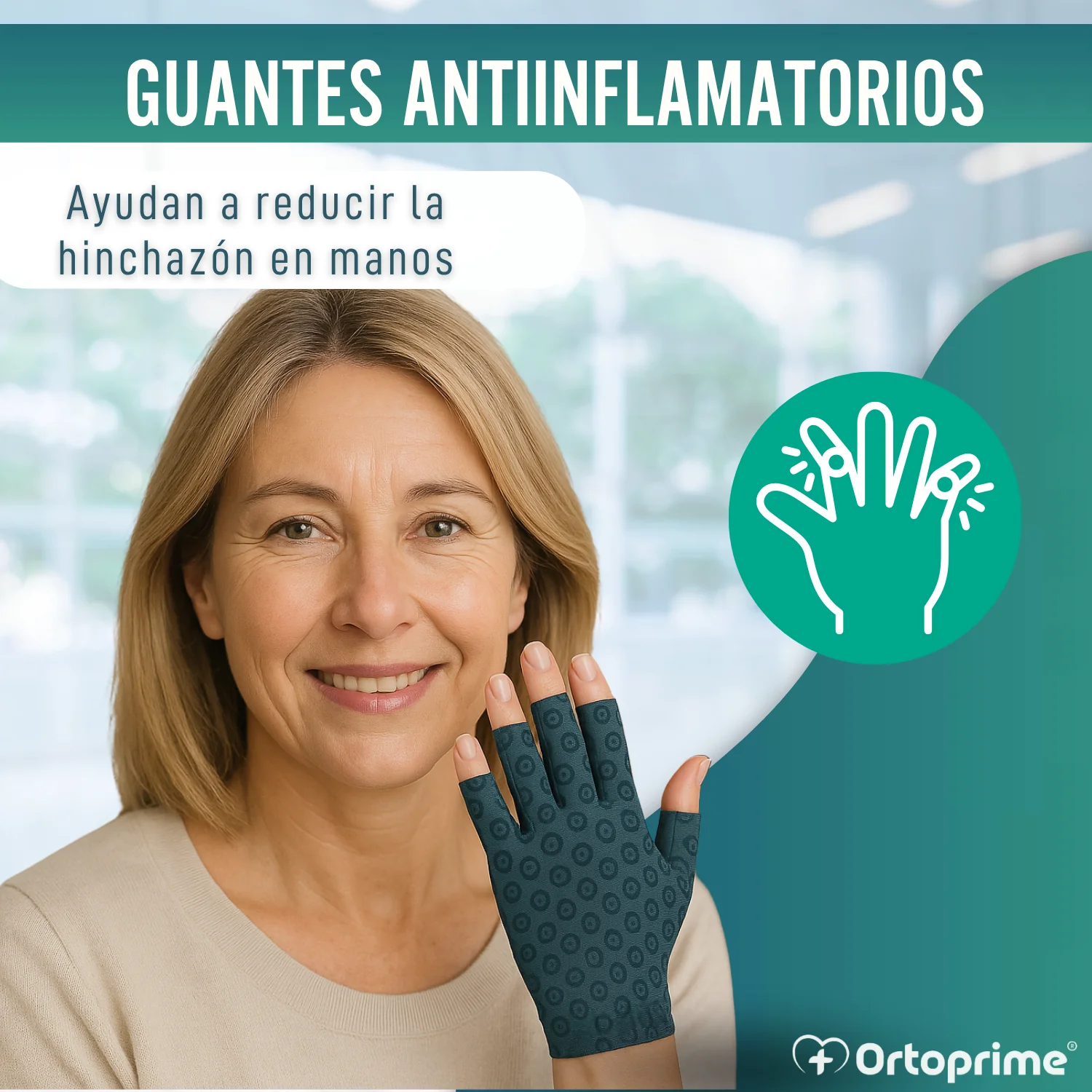 Guantes Terapéuticos Artritis y Artrosis | Tejido Técnico Elástico - Image 5