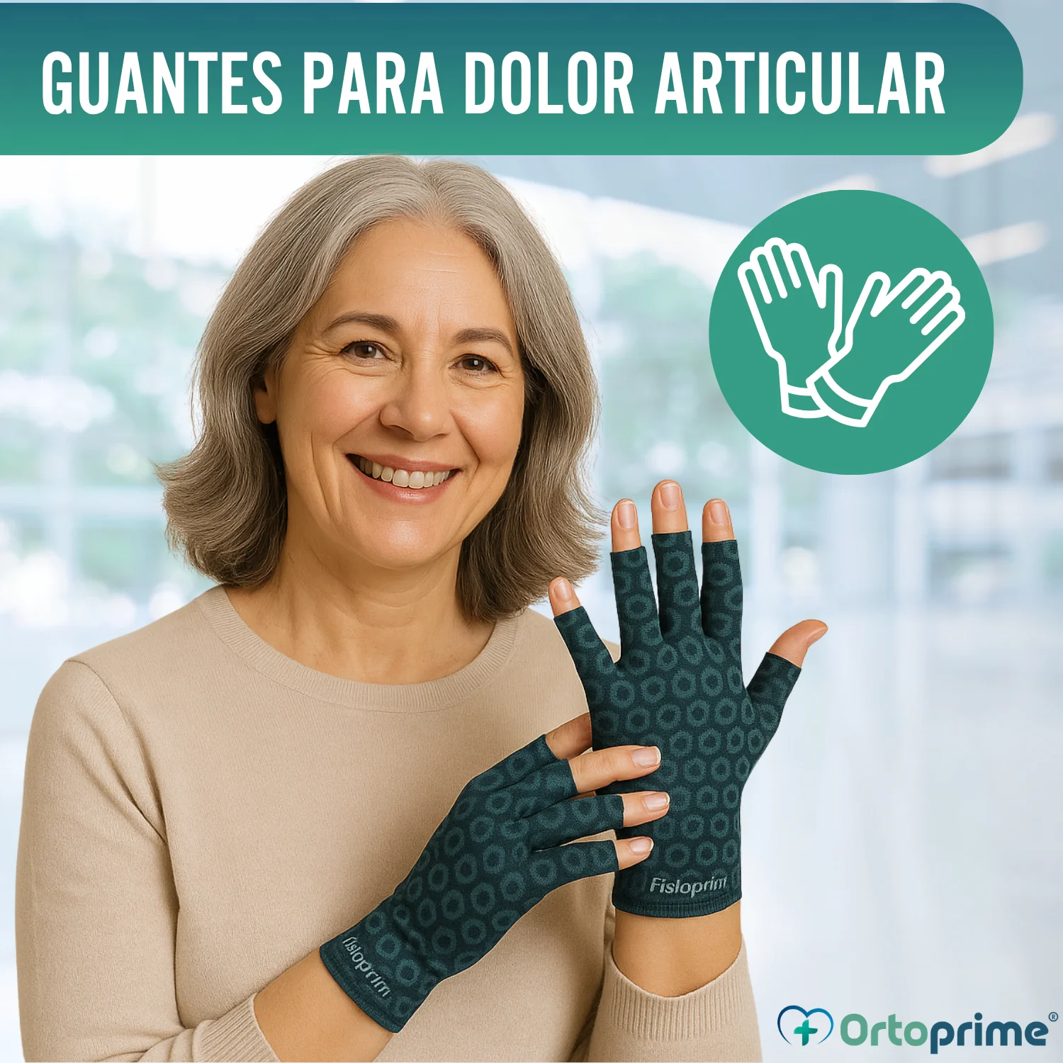 Guantes Terapéuticos Artritis y Artrosis | Tejido Técnico Elástico - Image 6
