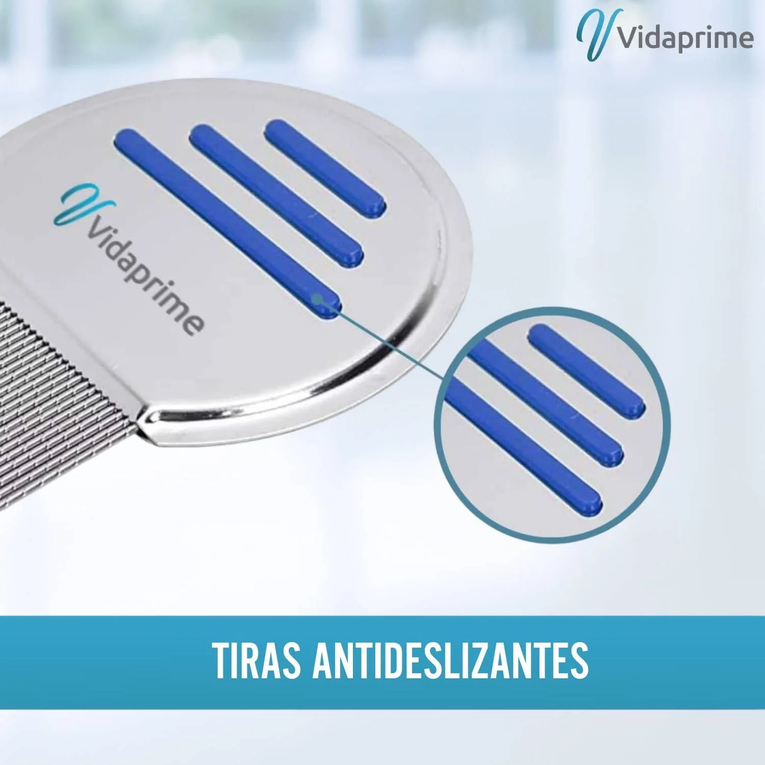 Liendrera con Púas de Acero Inoxidable para Piojos y Liendres - Image 4