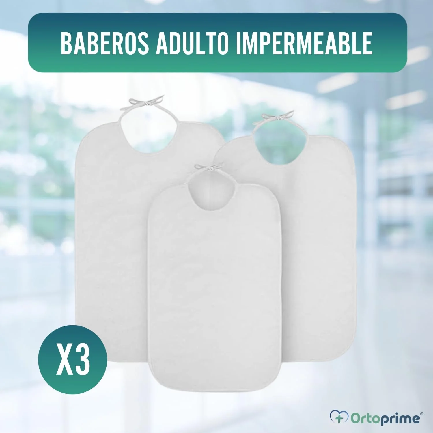 Pack 3 Babero Impermeable - Reutilizable para Adultos Mayores - Image 4
