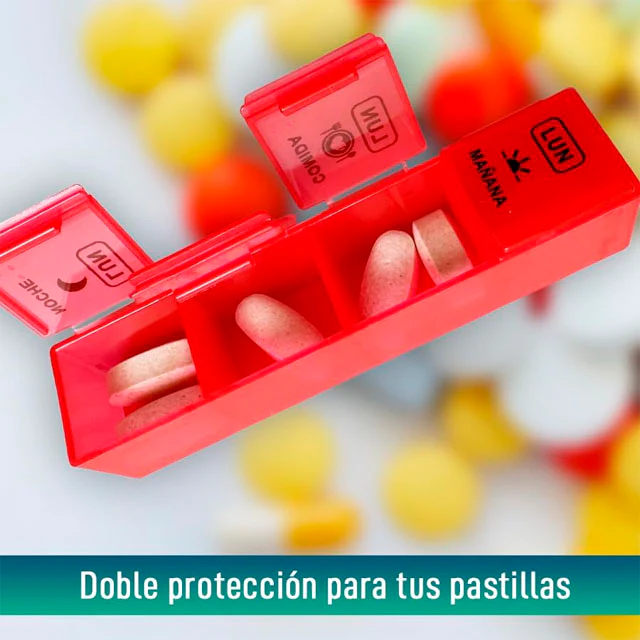 Pastillero Semanal 4 Tomas con Estuche Protector - Image 8