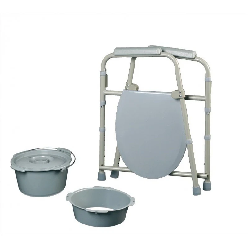 Silla WC con Tapa y Reposabrazos Plegable - Image 3