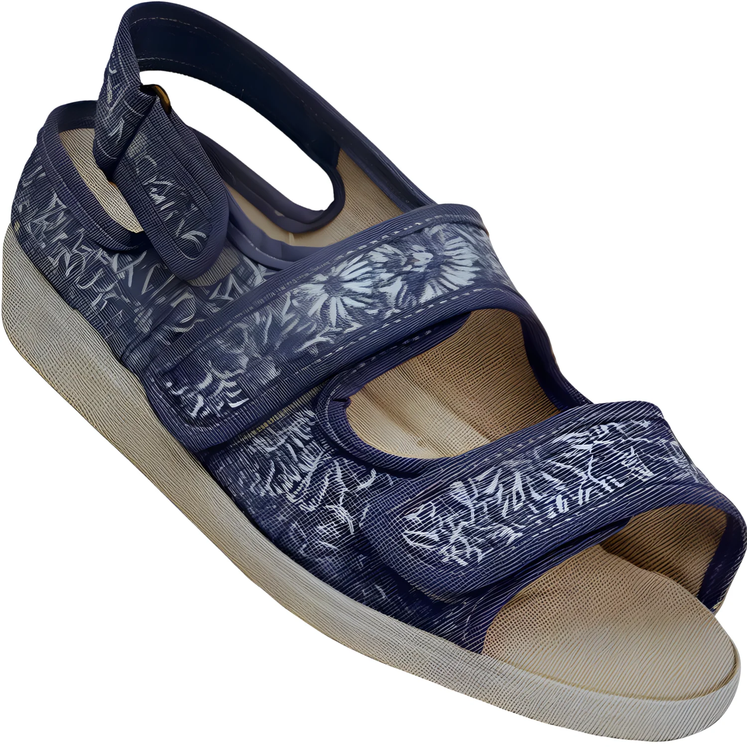 Sandalias de Verano Mujer | Estampado Flores y Cierre Velcro