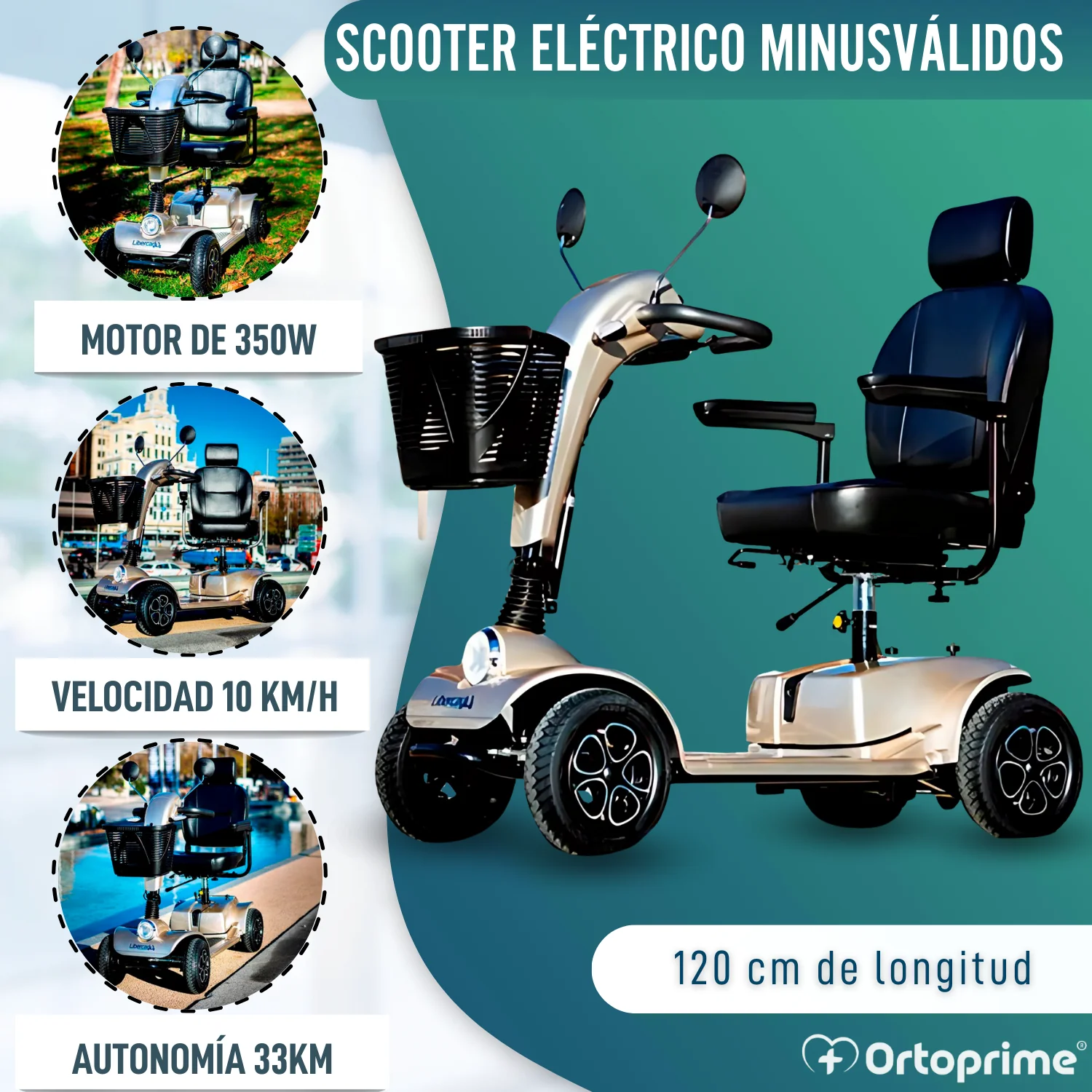 Scooter Eléctrica para Adultos de Alta Gama | 4 Ruedas - Image 2