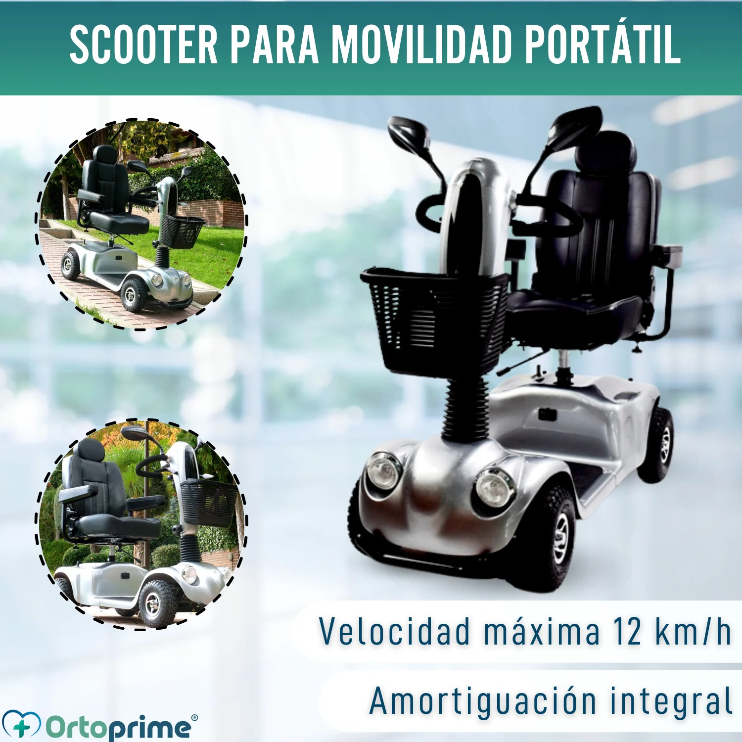 Scooter Eléctrico para Adultos | Suspensión Integral 4 Ruedas - Image 3