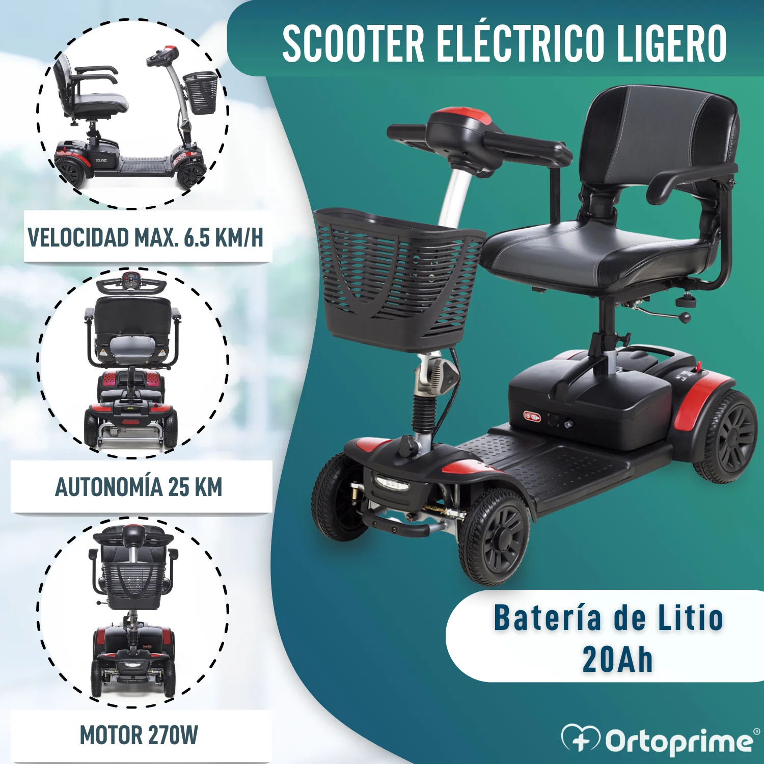 Scooter Eléctrico con Batería de Litio 20Ah | 8 Colores - Image 4