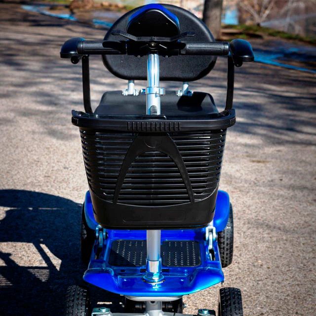 Scooter Eléctrico Plegable Cuatro Ruedas con Cesta Portaobjetos - Image 7