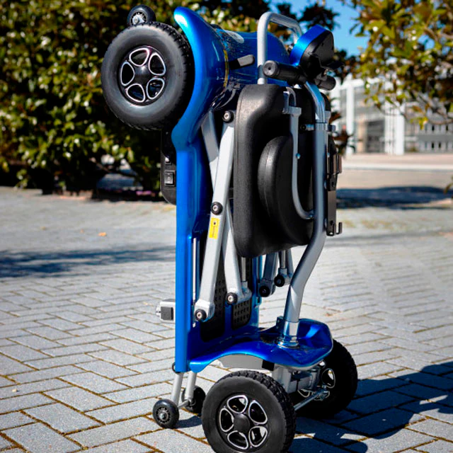 Scooter Eléctrico Plegable Cuatro Ruedas con Cesta Portaobjetos - Image 8