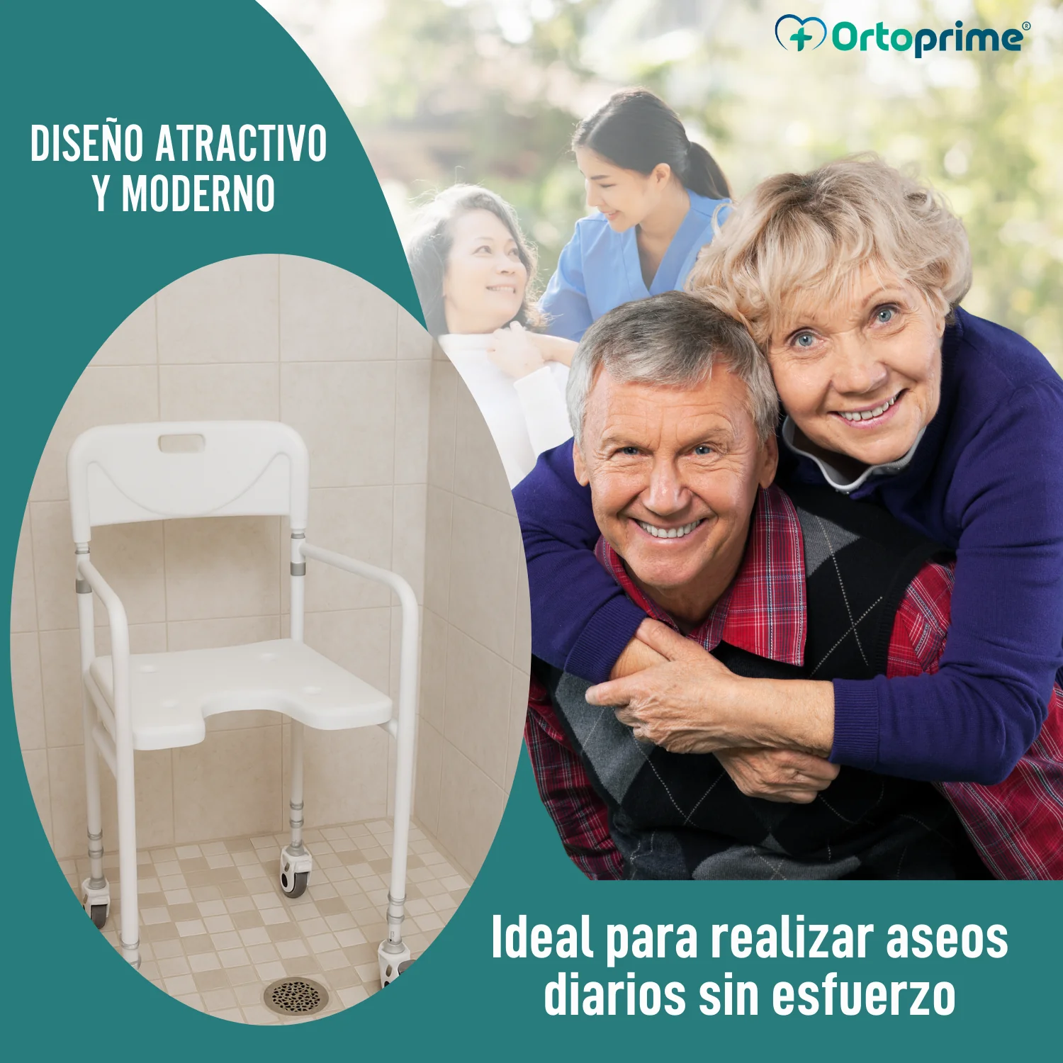 Silla de Ducha en Forma de U | Asiento para Baño Plegable - Image 4