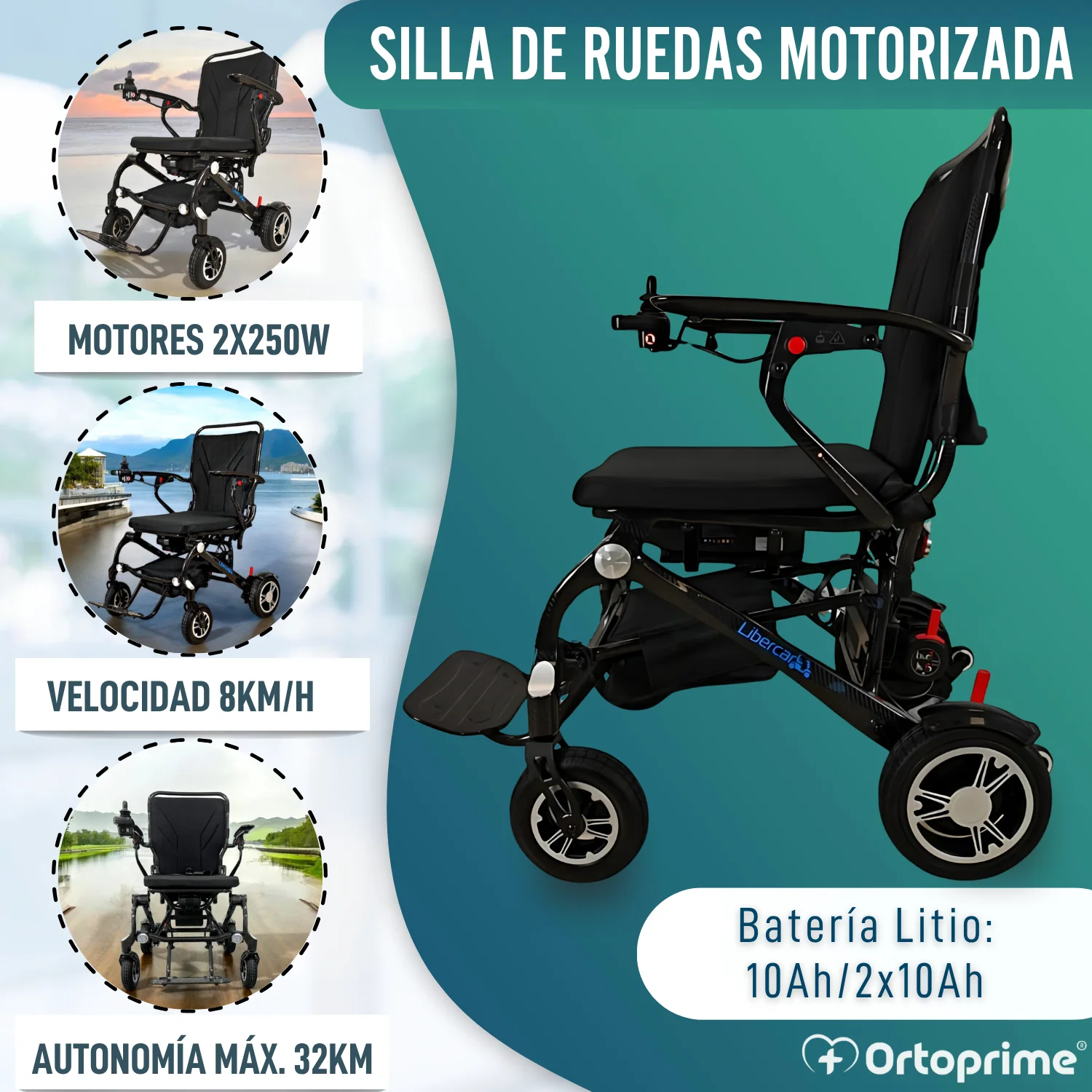 Silla de Ruedas Eléctrica de Alto Rendimiento Transportable - Image 3