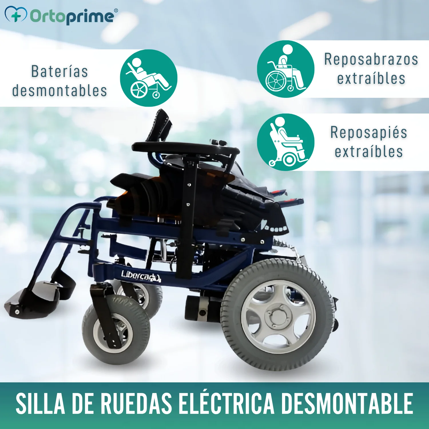 Silla de Ruedas Eléctrica Adaptable | Múltiples Posiciones - Image 6