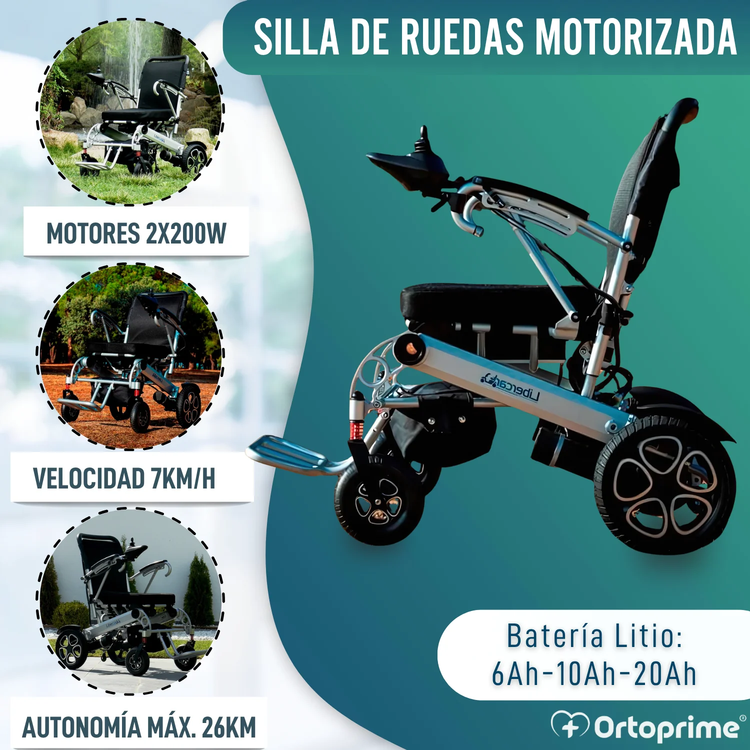 Silla de Ruedas Eléctrica Ultra-Ligera con Batería de Litio - Image 3