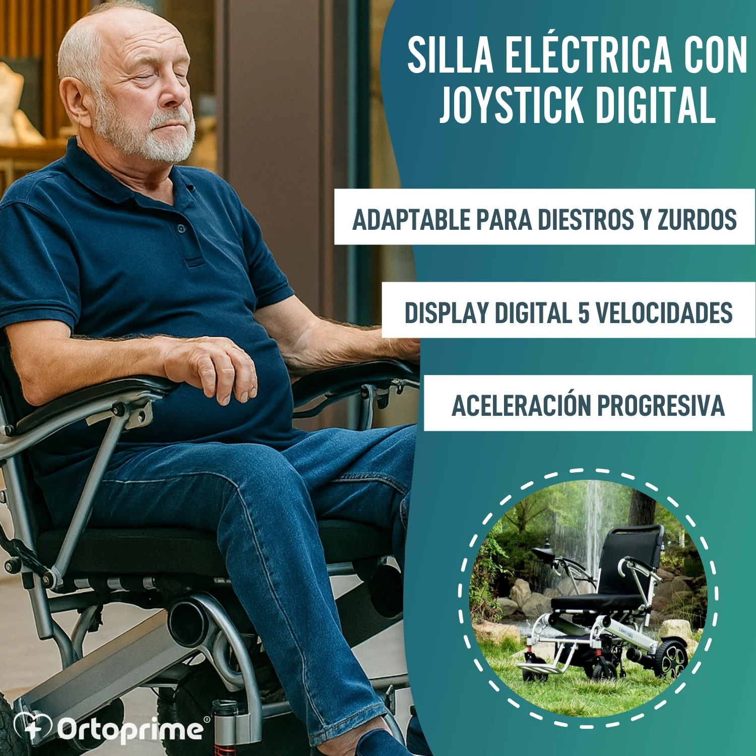 Silla de Ruedas Eléctrica Ultra-Ligera con Batería de Litio - Image 4