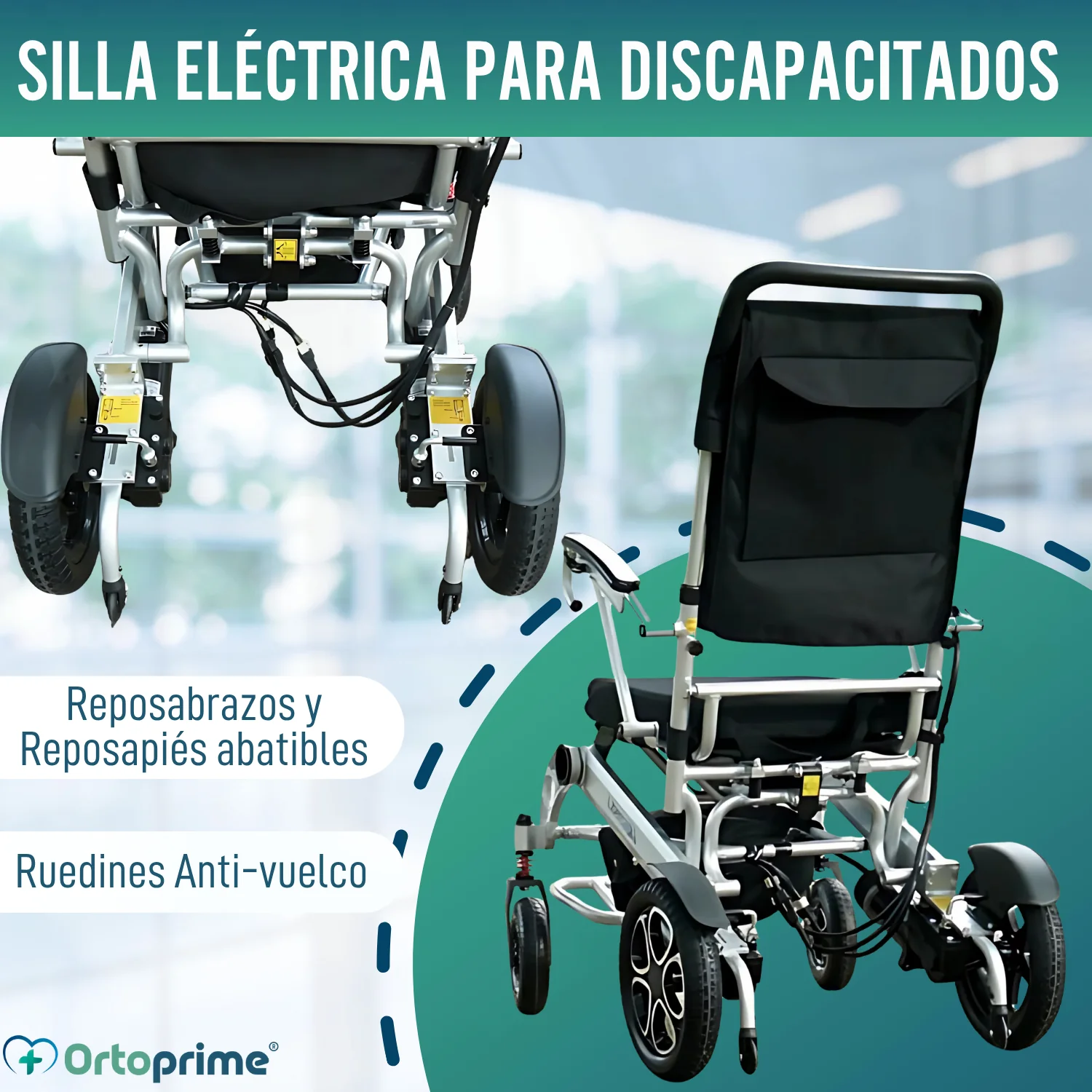 Silla de Ruedas Eléctrica Ultra-Ligera con Batería de Litio - Image 9
